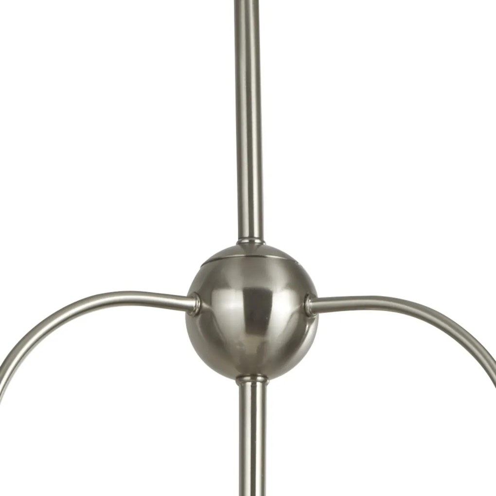 Lustra design industrial Dallas 3L argintiu satin 3183-3SS SRT