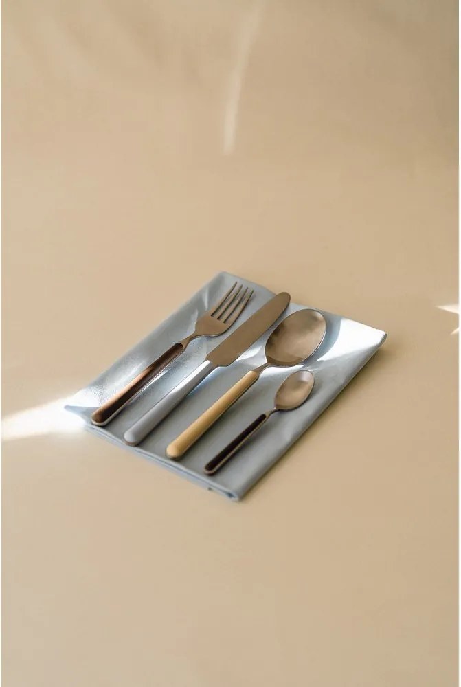 Tacâmuri galben-deschis/argintii din oțel inoxidabil 4 buc. pentru 1 persoană Noli – noo.ma