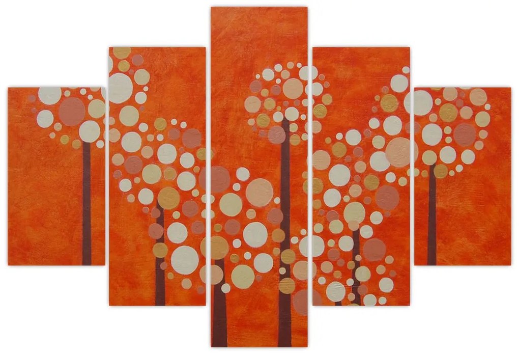 Tablou - Pădurea portocalie (150x105 cm)
