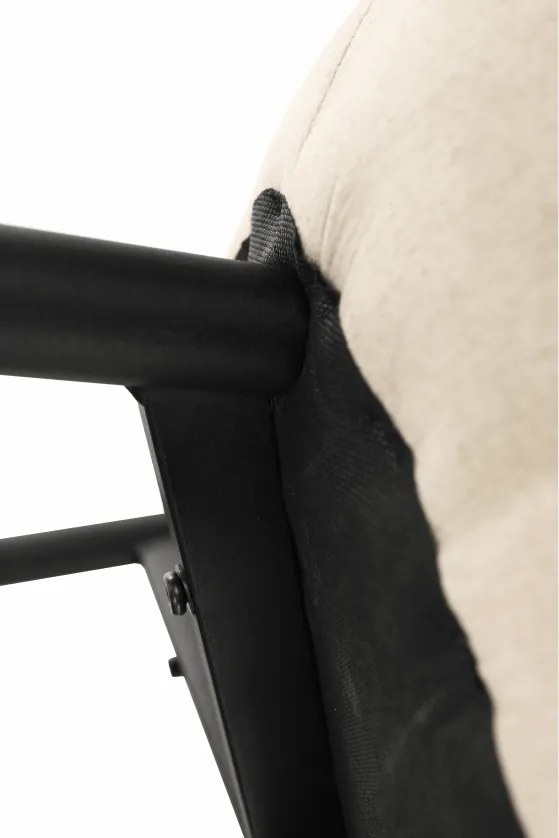 Fotoliu de design, material textil Velvet bej, FEDRIS
