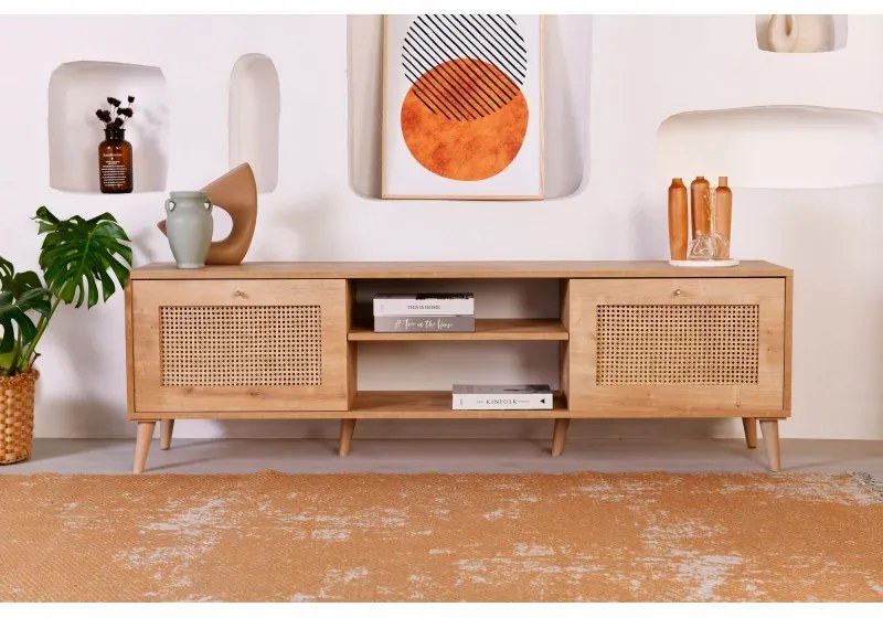 Comoda TV Culoare Stejar Hazeran 180 X 55 X 41