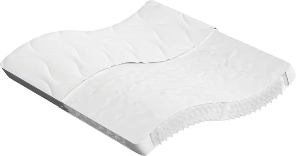 vidaXL Saltea cu arcuri buzunar, fermitate medie, 200x200 cm