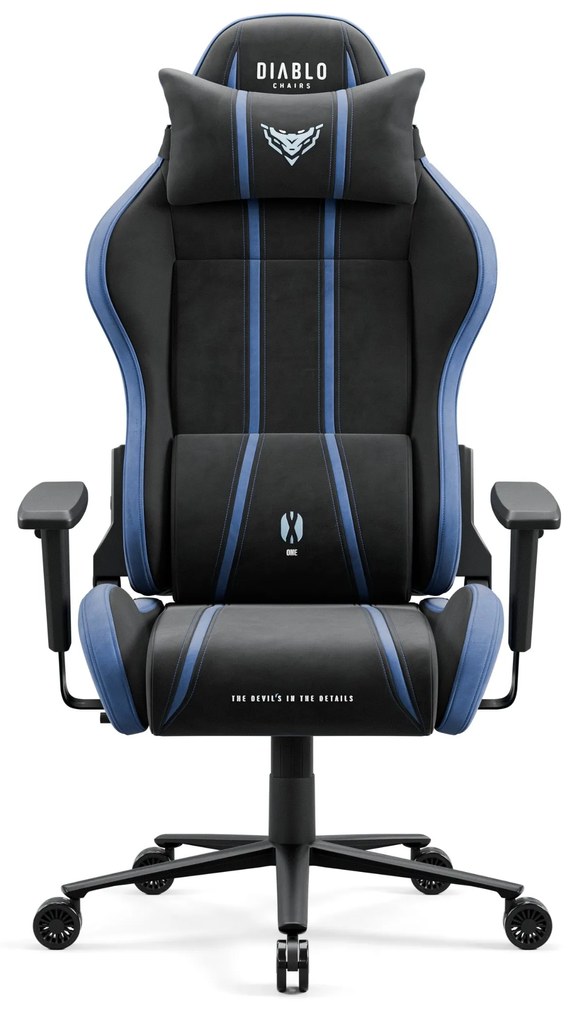 Scaun gaming material textil Diablo X-One 2.0 Normal Size, Night Blue