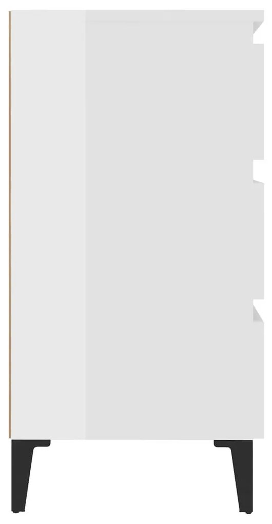Servanta, alb extralucios, 60x35x69 cm, PAL 1, Alb foarte lucios