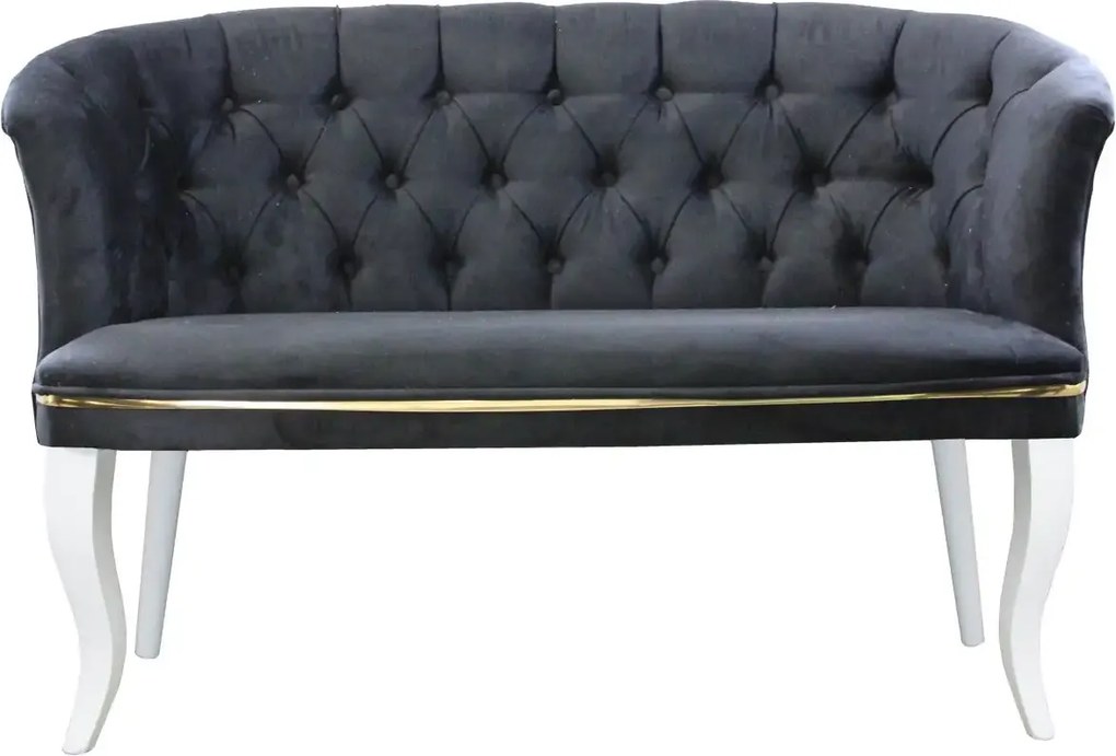 Canapea 2 persoane Milano Homs textil,negru