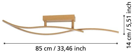 Plafonieră LED Eglo 901211 GRISOLIA LED/12W/230V 4000K bej