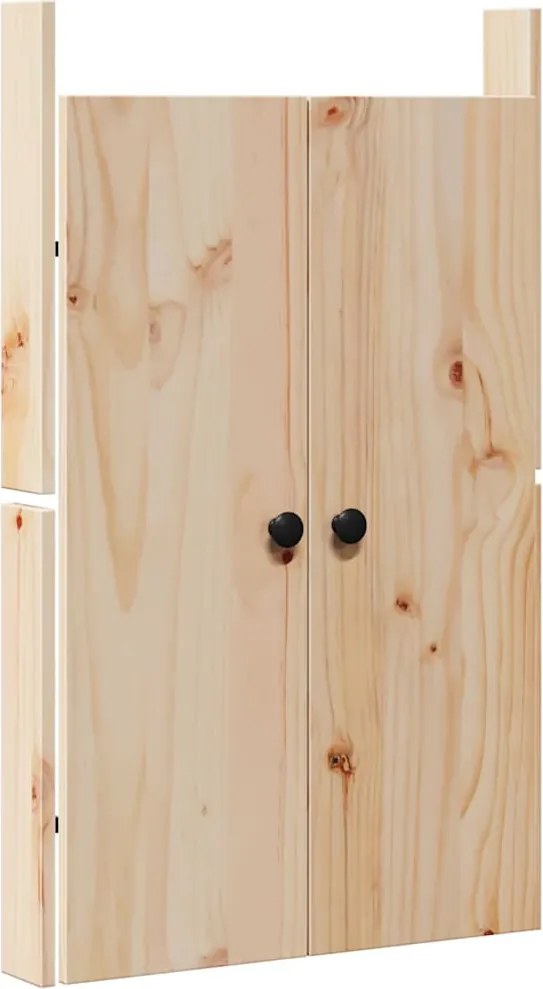 vidaXL Ușă de bucătărie Stejar închis 50 x 9 x 82 cm Lemn masiv de pin