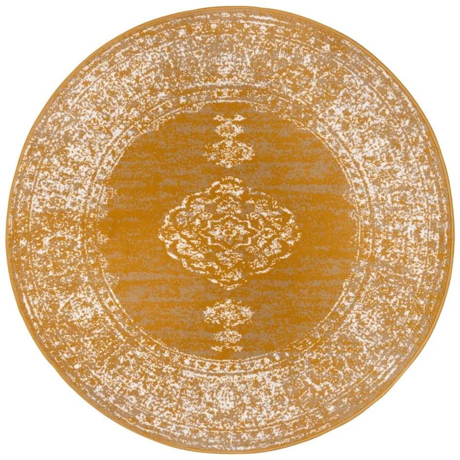 Covor rotund galben/portocaliu ø 160 cm Méridional - Hanse Home