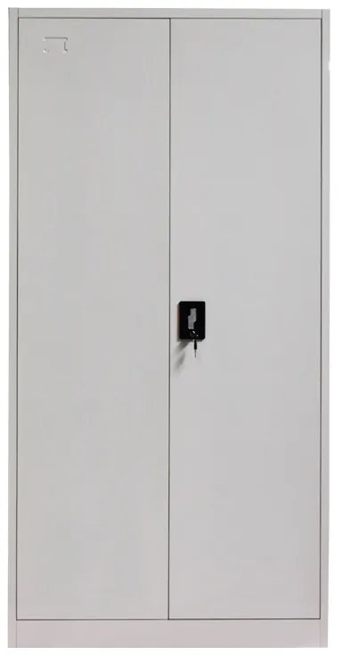 Dulap metalic de gradina Zogi cu compartiment gri deschis 90x45x180 cm