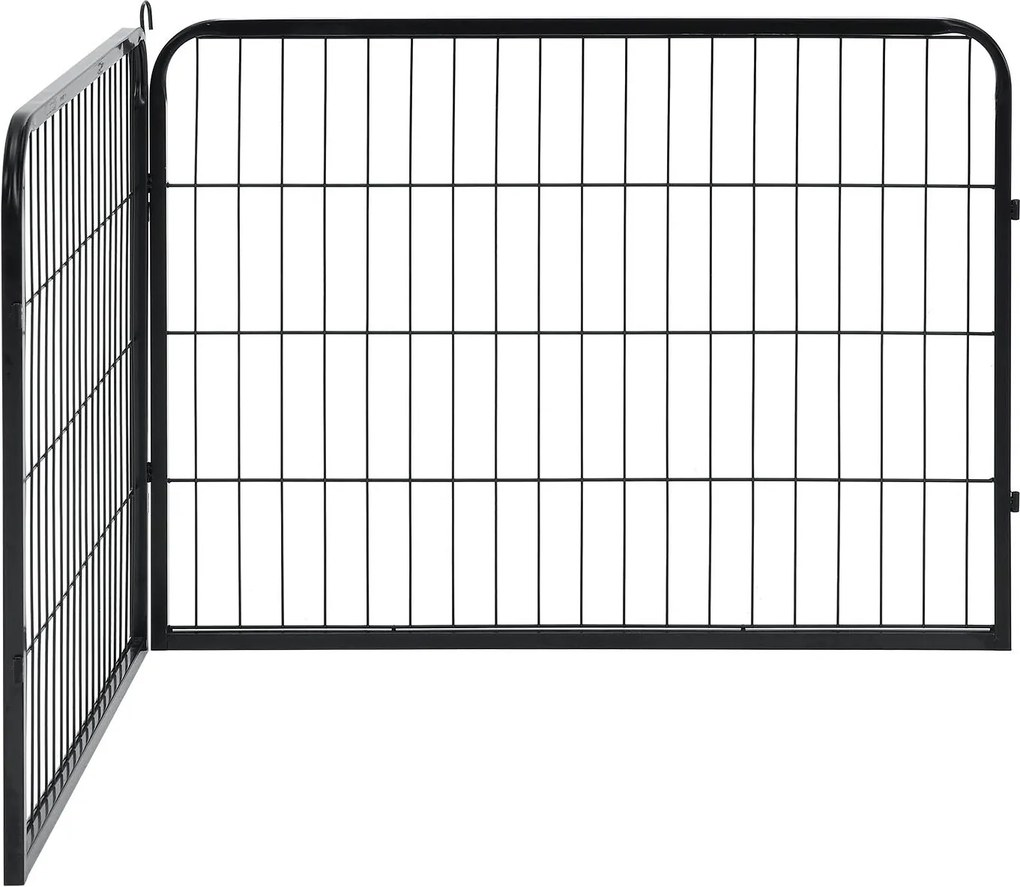 Juskys Pix metalic pentru catelusi - 160×160×60 cm