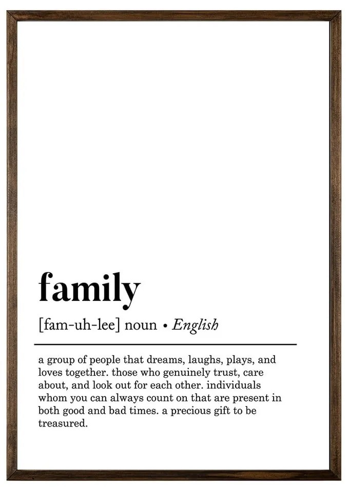 Poster 50x70 cm Family – Wallity