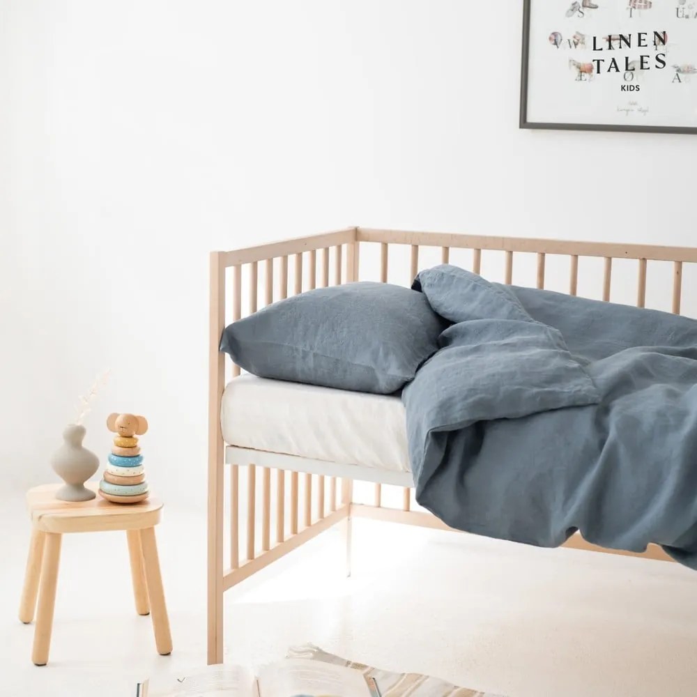 Lenjerie de pat pentru copii din in pentru pat de o persoană 140x200 cm – Linen Tales