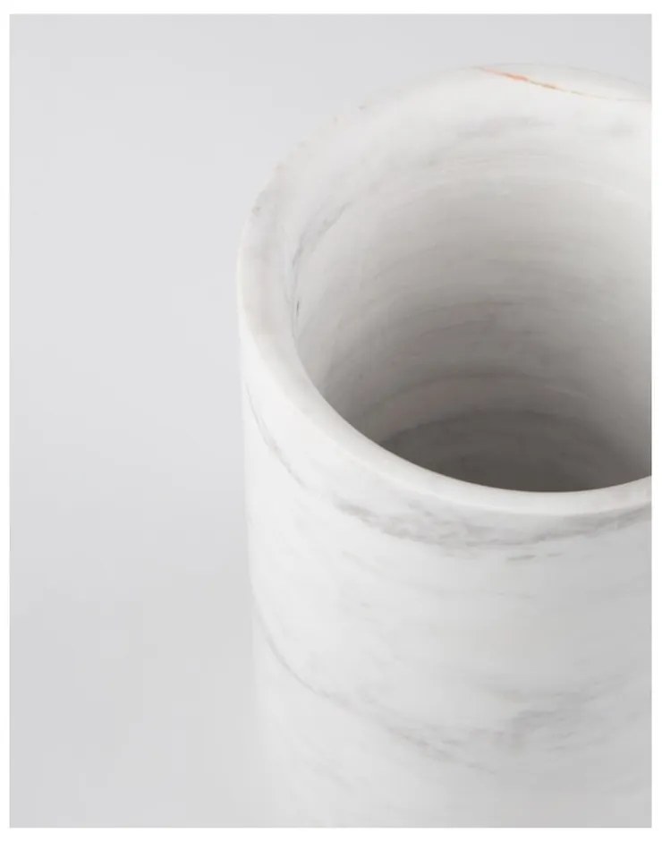 Vază din marmură Zuiver Fajen, alb