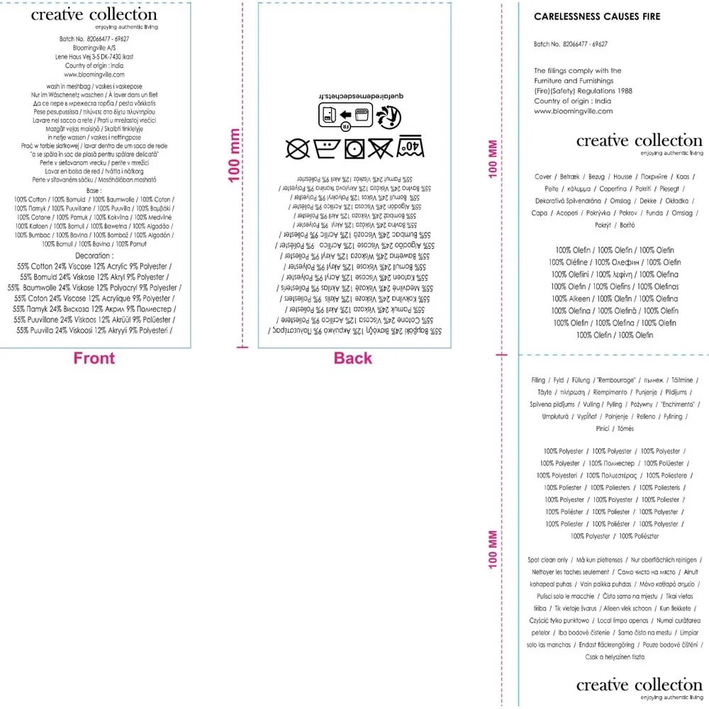 Pernă decorativă din bumbac 50x50 cm Pico – Bloomingville