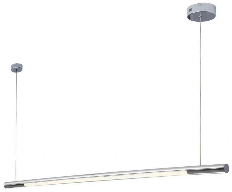 Lustra LED liniara, suspendata Organic 150cm, crom P0359 MX