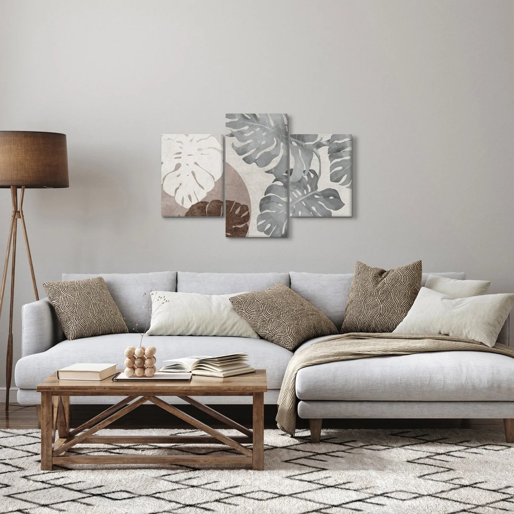 Tablou - Design cu frunze (90x60 cm)