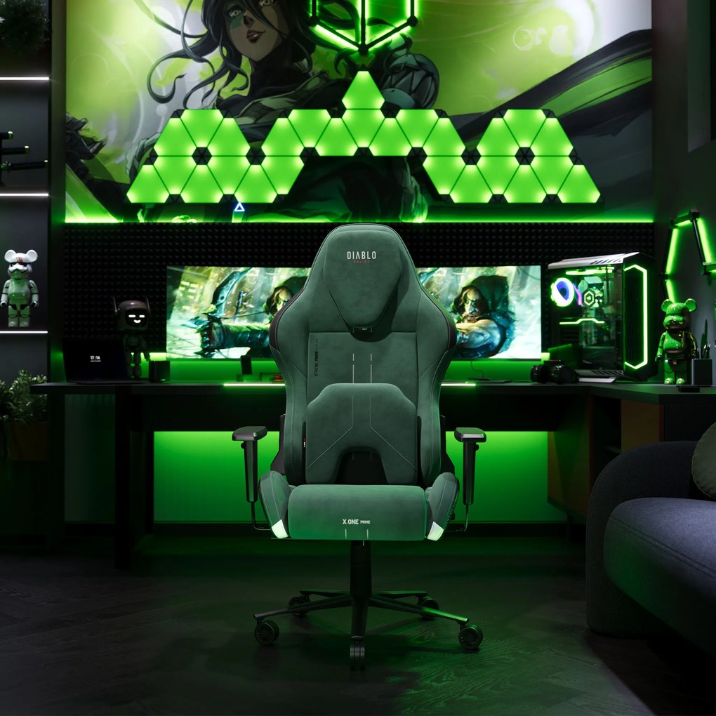 Scaun de gaming Diablo X.One Prime Forest Green Normal Size