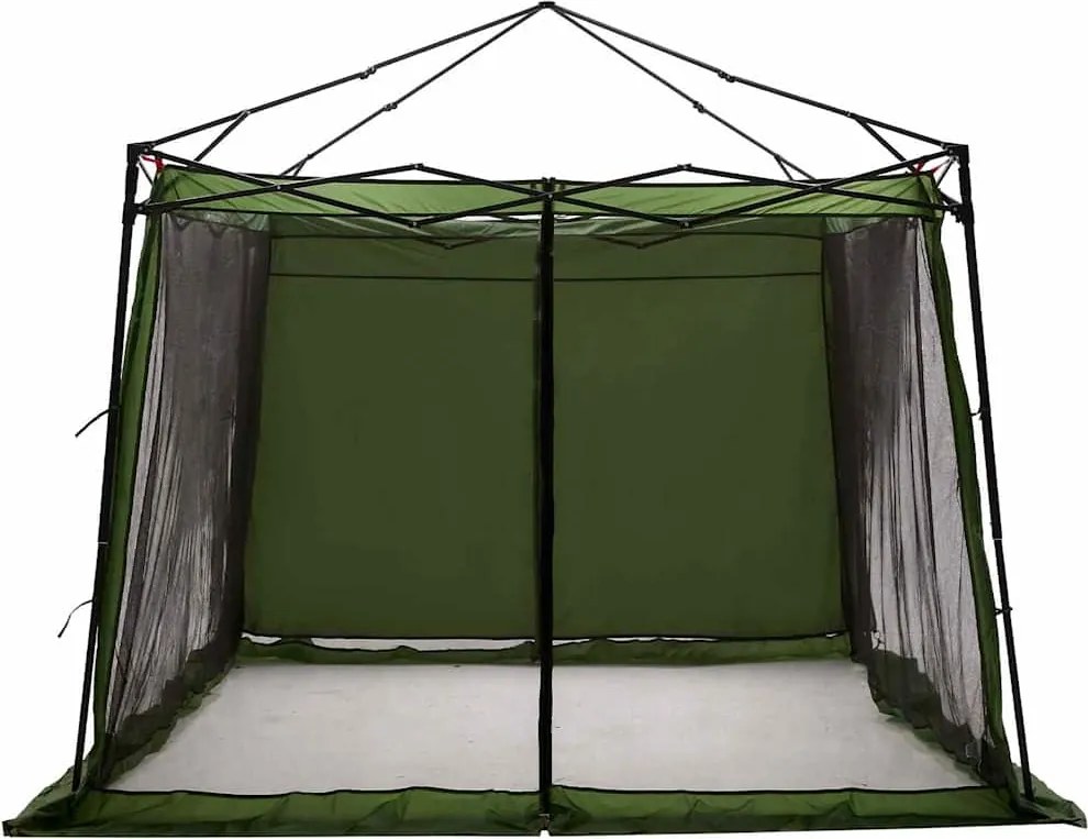 vidaXL Cort interior cu acoperiș Verde 303 x 303 x 196 cm tafta