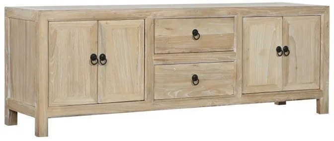 Comoda TV, natur, din lemn de ulm reciclat, Elowen