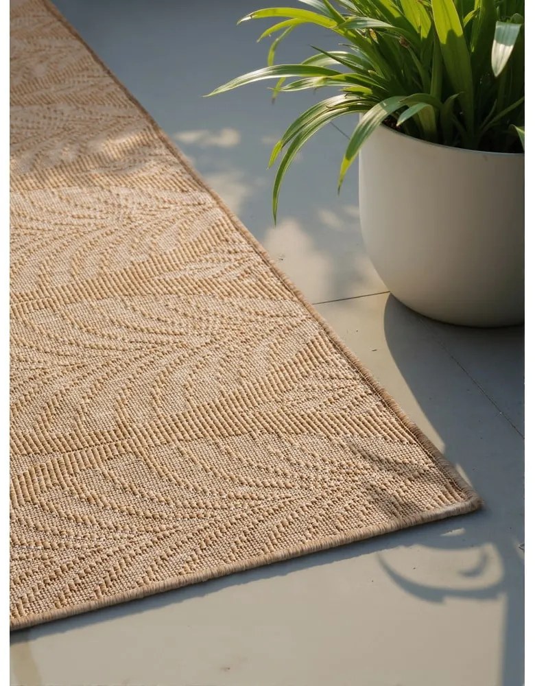 Covor pentru exterior și interior bej/fildeș 200x290 cm Duet Liora – NORTHRUGS
