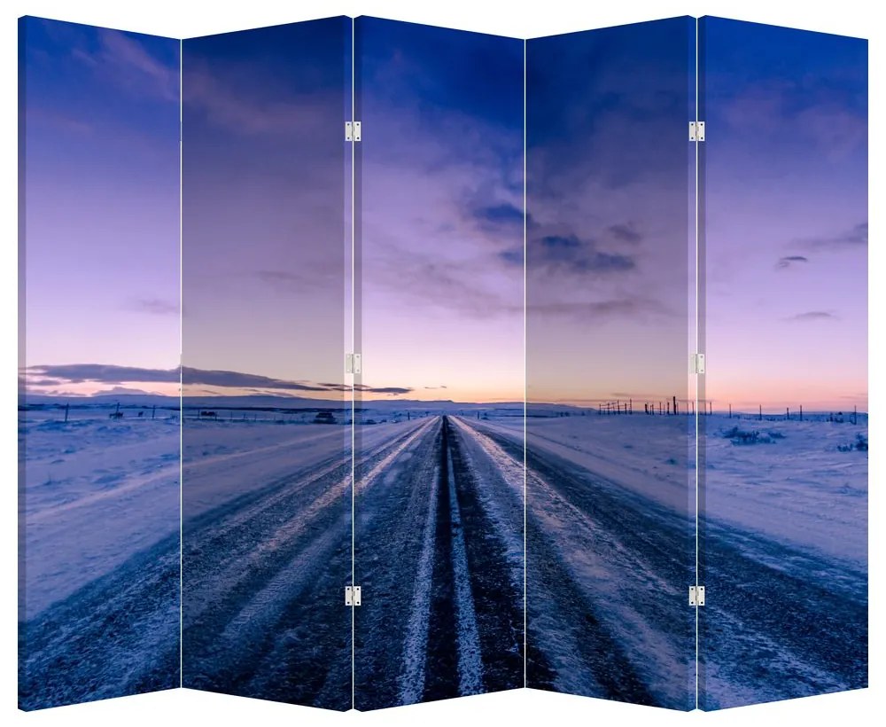 Paravan - Autostrada iarna (210x170 cm)