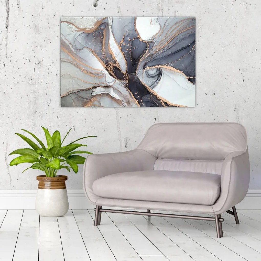 Tablou - Marmură gri (90x60 cm)