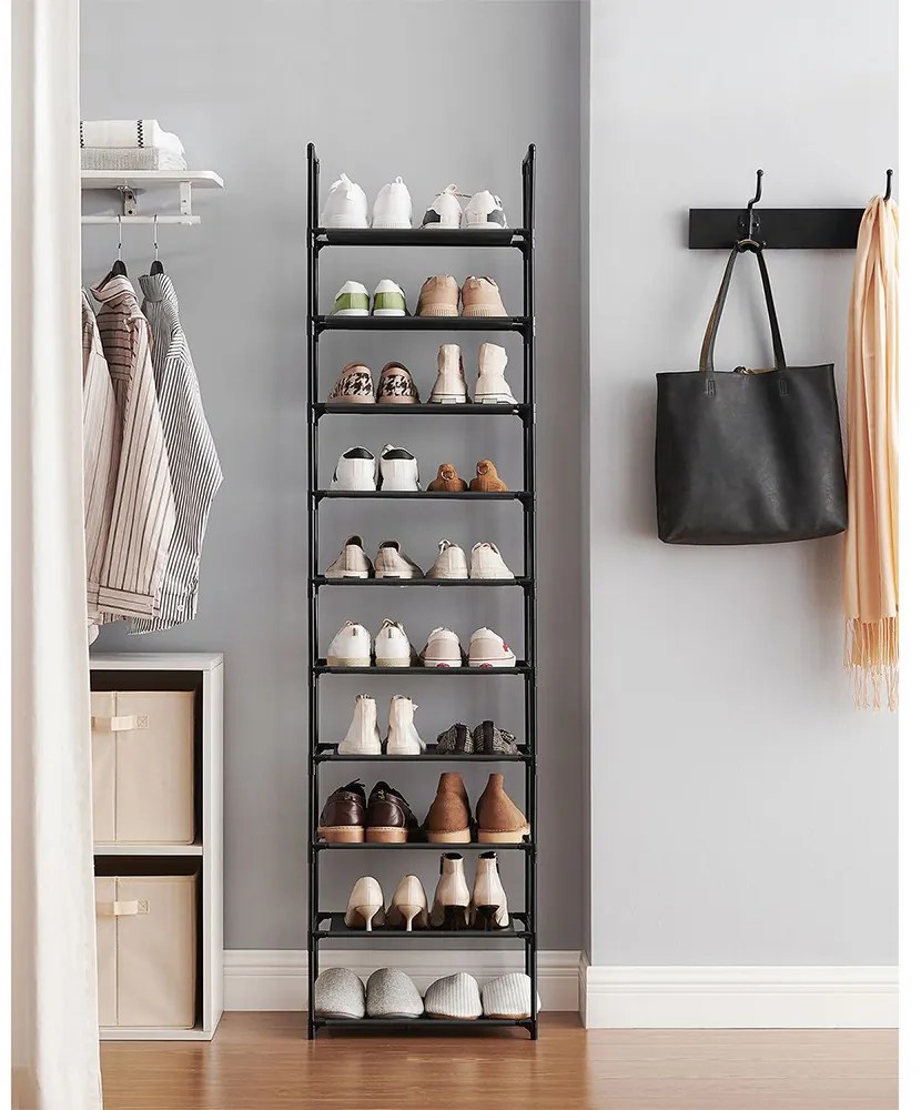 Suport pentru pantofi cu 10 niveluri 45x28x173cm