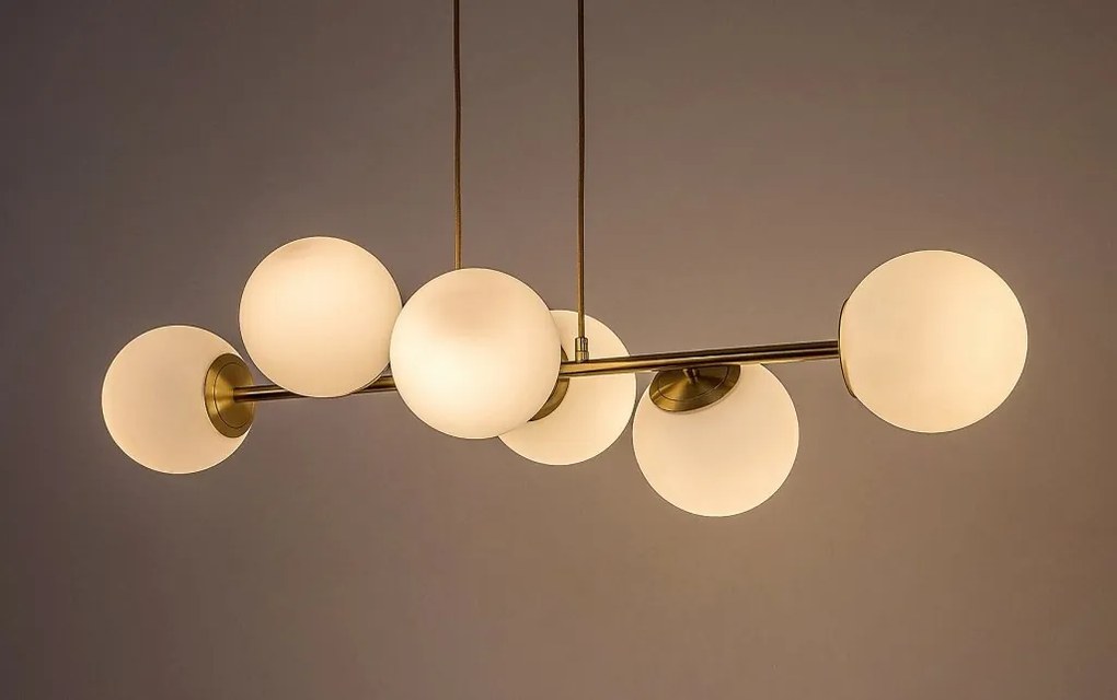 Lustra suspendata cu 6 surse de lumina design modern Kiara