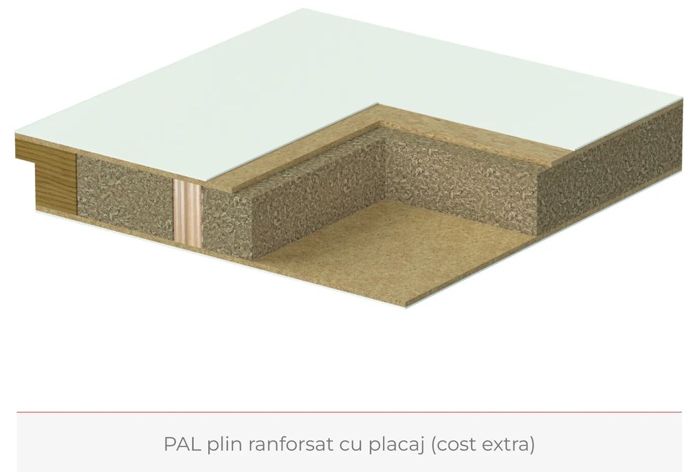 Usa cu toc reglabil PORTA VIENA - ST DR 140-180 mm, Alb, Vopsea Standard