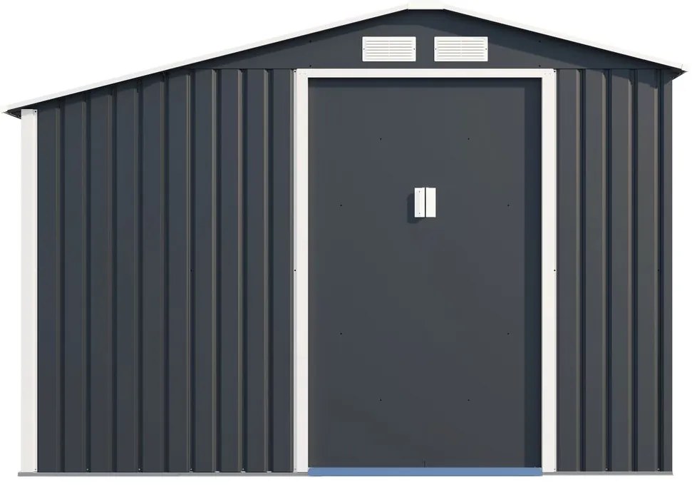 Furnigo Casuță de grădină 278x127x195 cm - gri închis