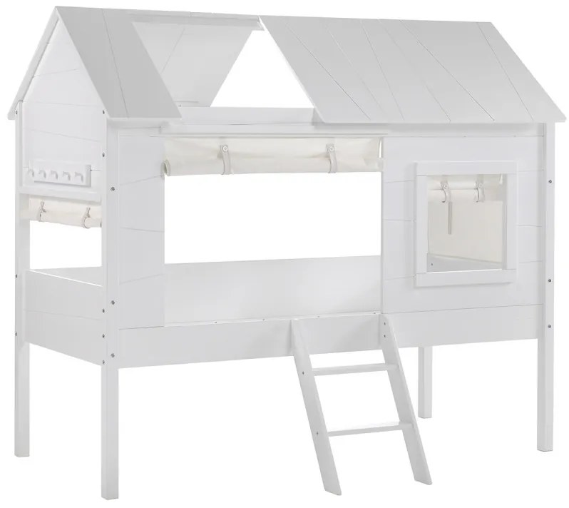 Pat Charlotte tip căsuță în copac 90x200 cm alb – Vipack