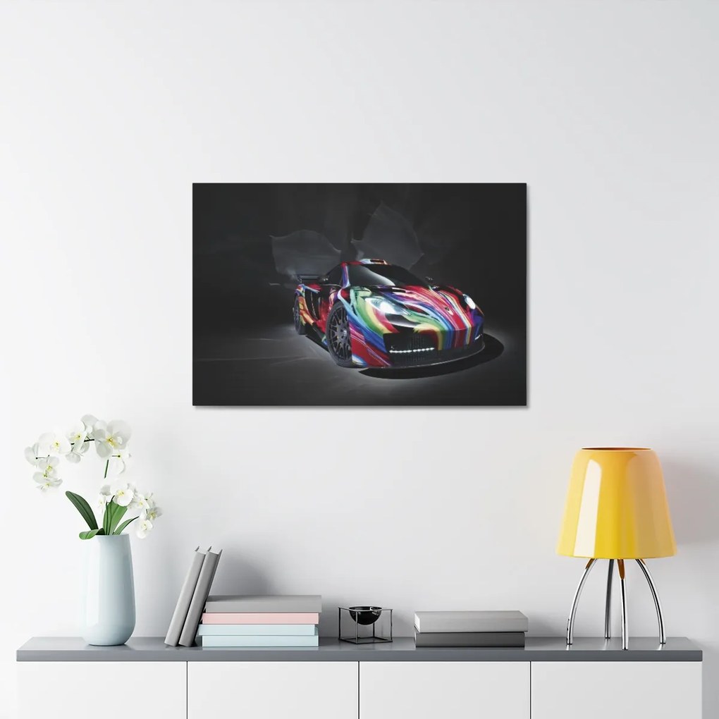 Tablou Canvas Rainbow Ferrari 120x80 cm