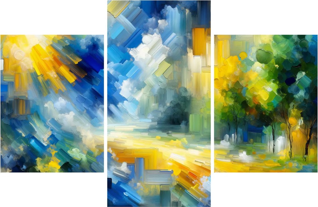 Tablou - Zi însorită abstractă (90x60 cm)