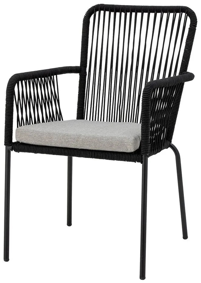 Scaune de dining negre 2 buc. Santino – Bloomingville