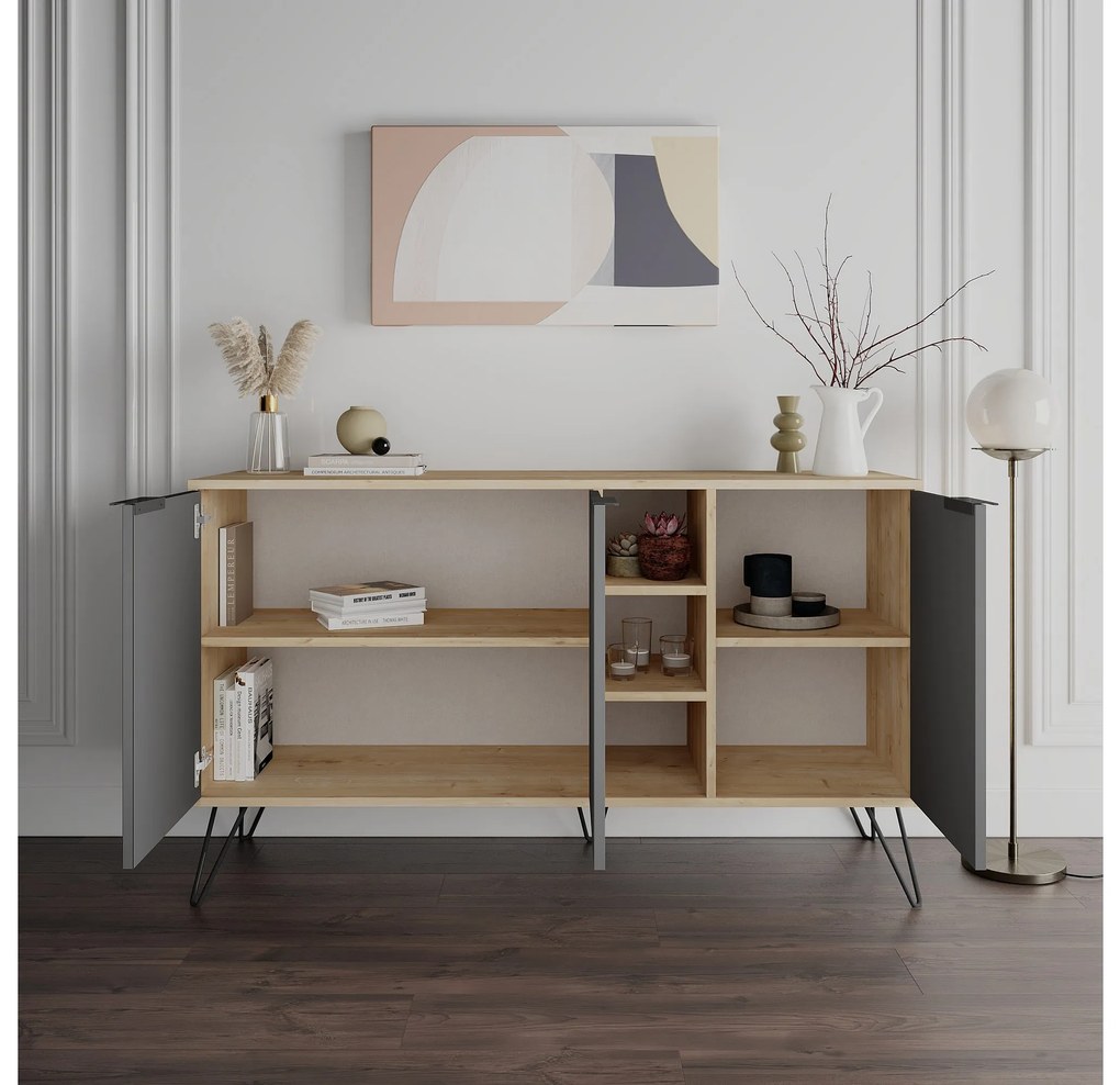 Dulap Chiara (stejar + antracit). 1067303