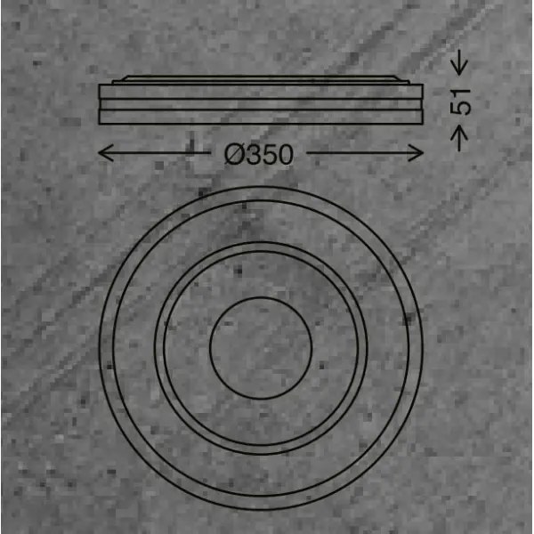 Plafonieră LED dimabilă RIPPLE LED/24W/230V 3000-6500K Briloner + telecomandă