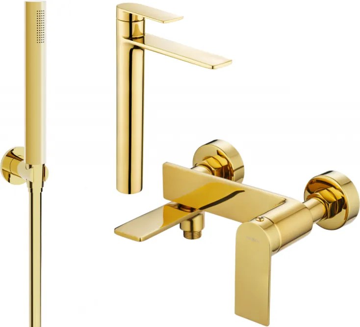 Mexen Zero Set de baie R70, auriu - 71113R70-50