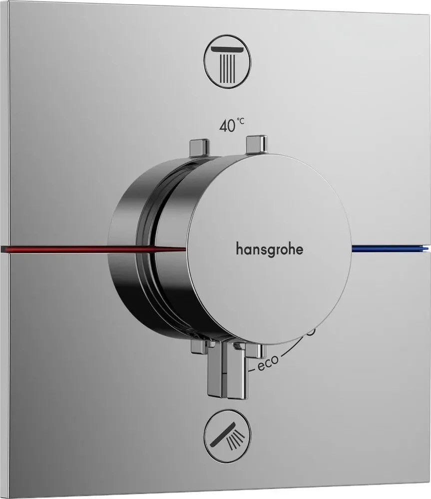 Baterie dus termostatata incastrata Hansgrohe ShowerSelect Comfort E 2 functii EN1717