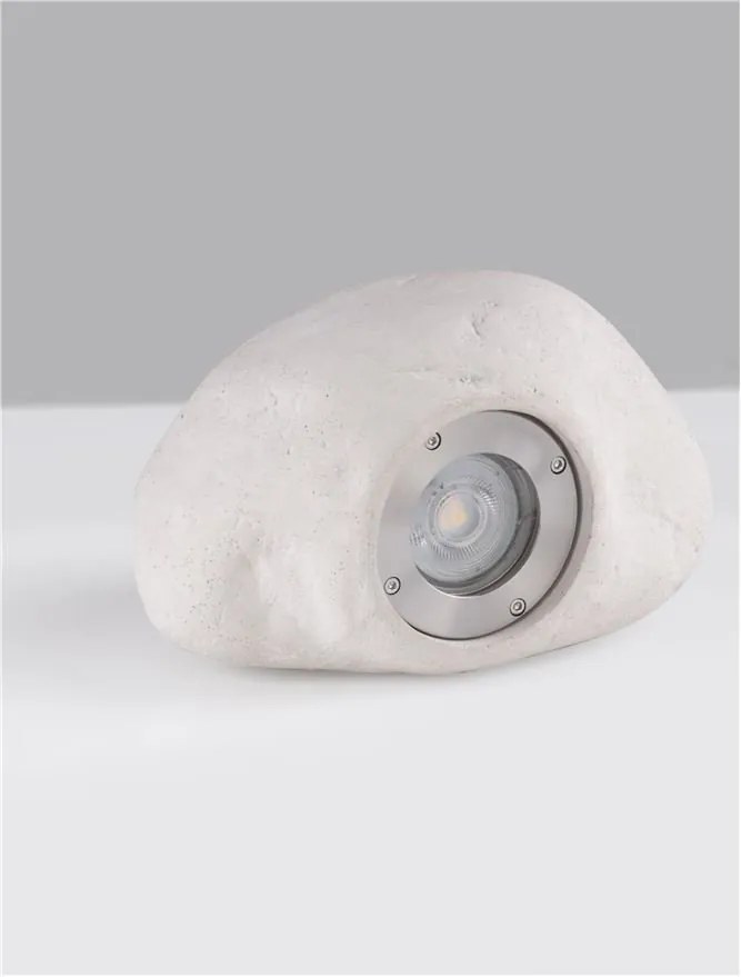 Iluminat exterior ambiental, spot din ciment IP65 SOFT alb