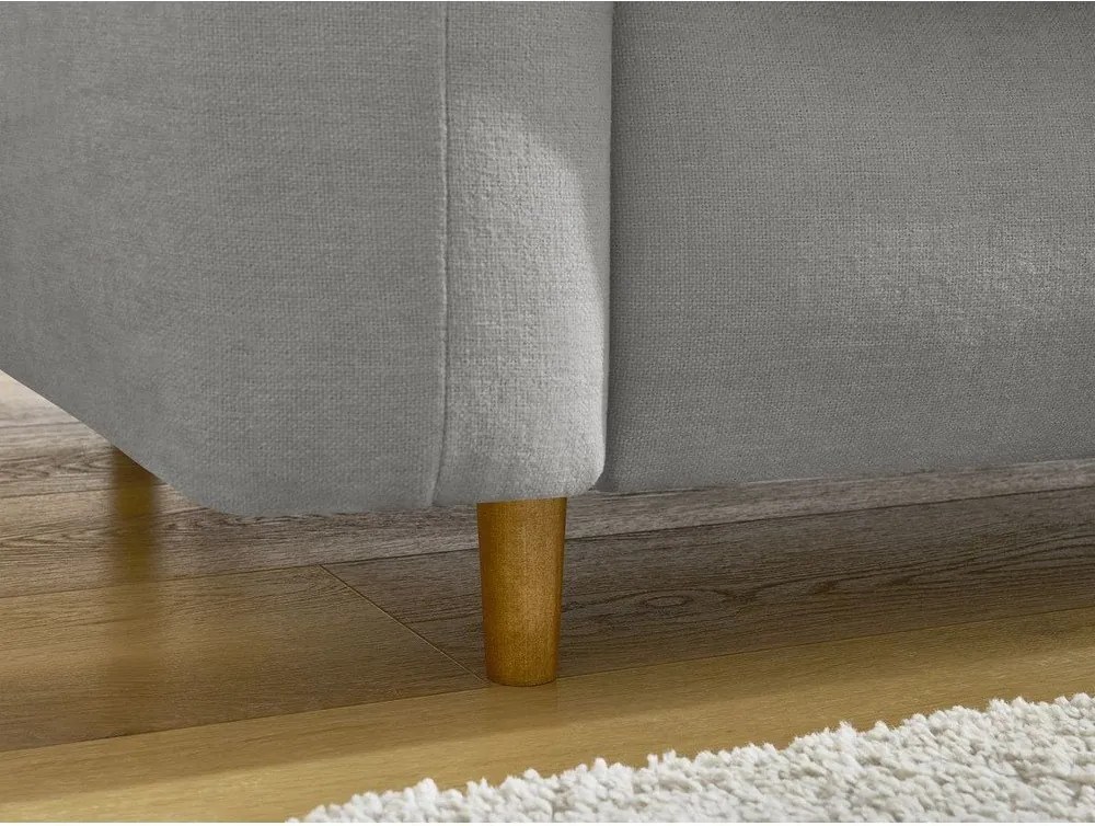 Canapea gri pentru dormitul zilnic/extensibilă 220 cm Cocoone – Bobochic Paris