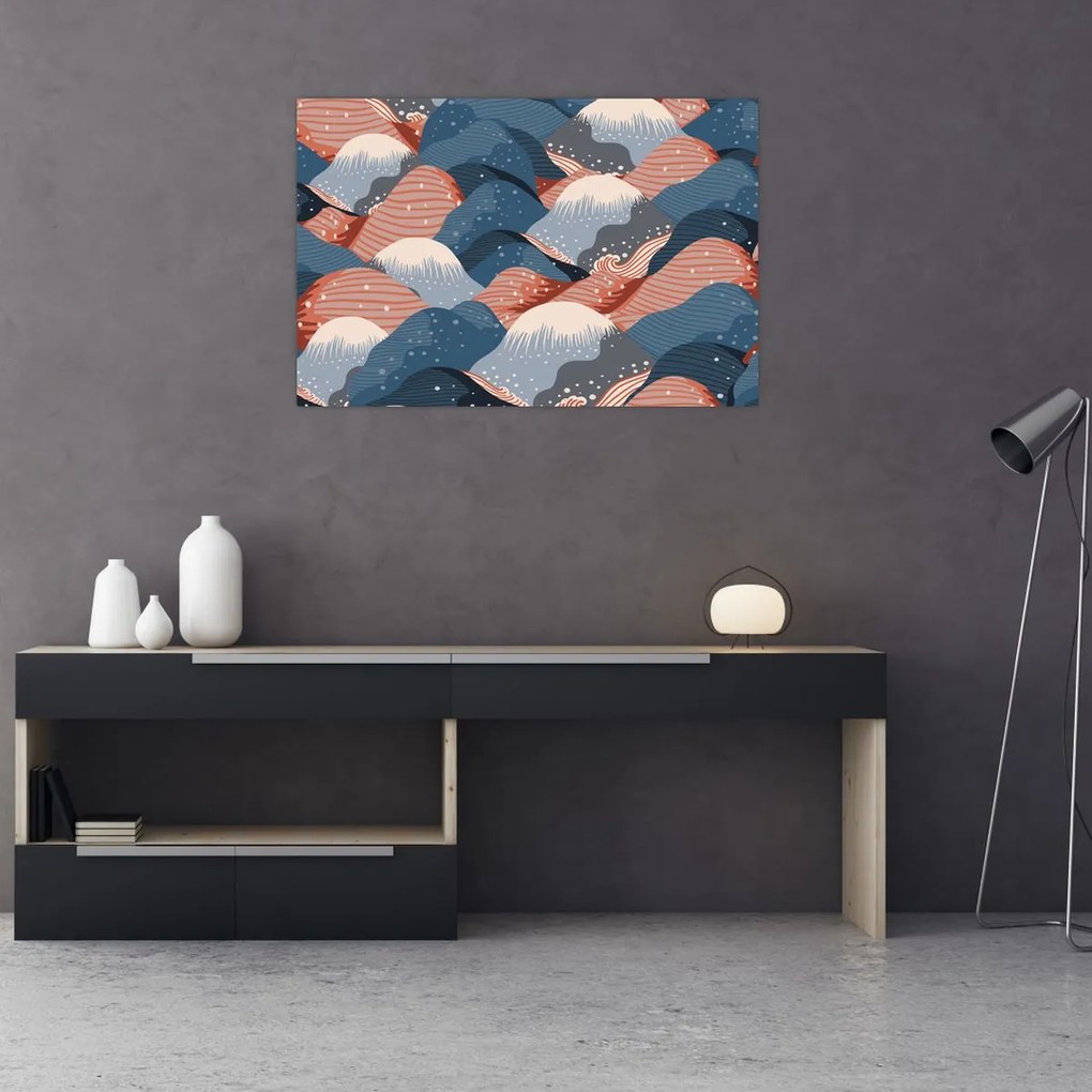 Tablou - Valuri japoneze (90x60 cm)