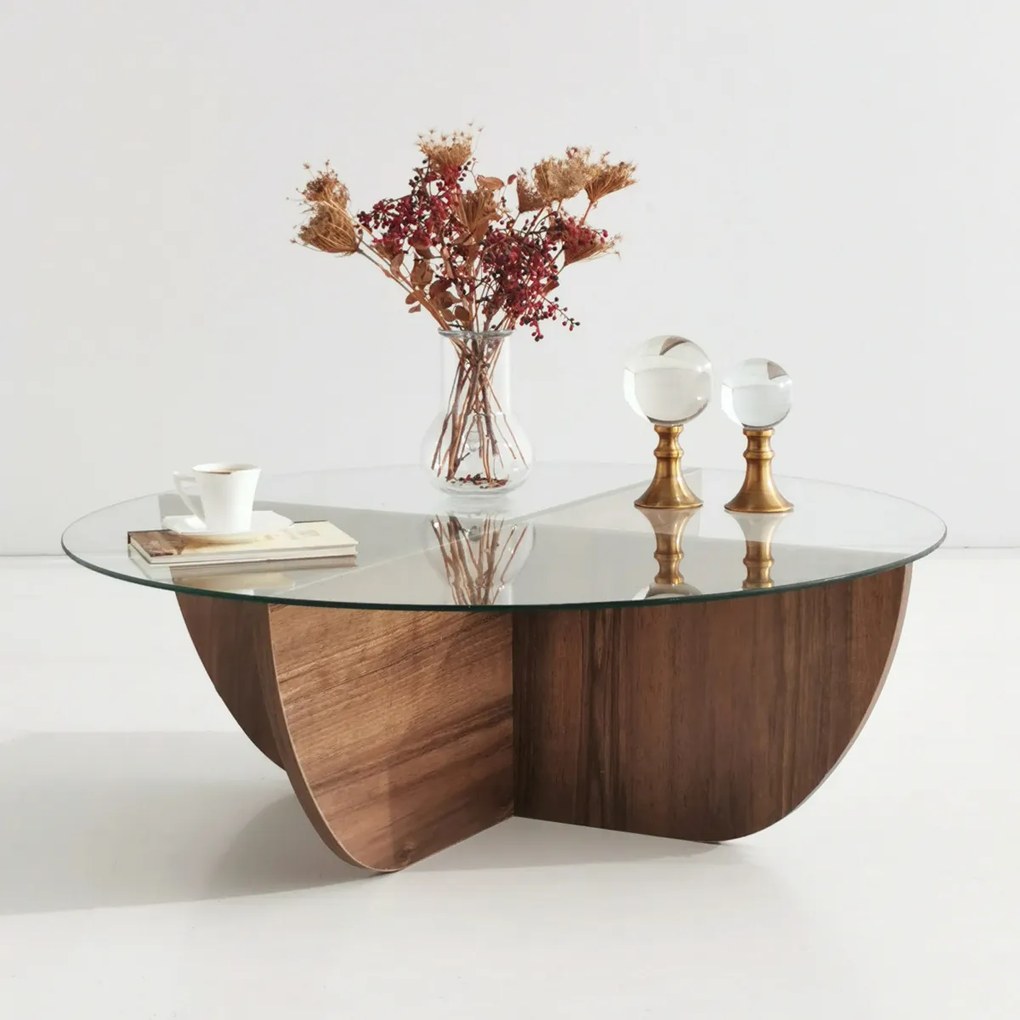 Masă de cafea Lily Walnut