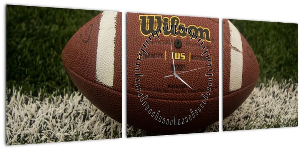 Tablou - Fotbal (cu ceas) (90x30 cm)
