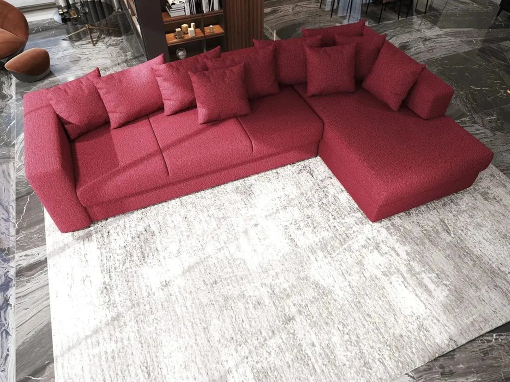 Colțar extensibil dumonde cu ladă de depozitare si sezut confortabil din spuma high-density, Gloria Enjoy Winery II 320x183 cm