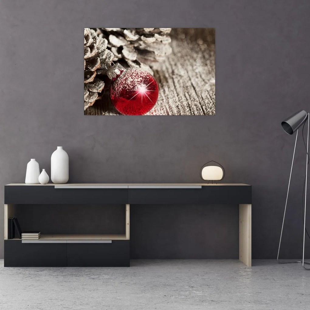 Tablou - Decorațiuni de Crăciun (90x60 cm)