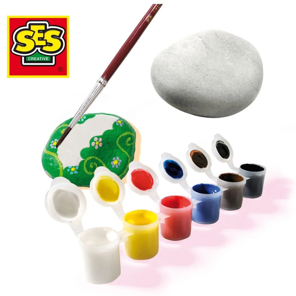 Set creativ copii - Picteaza pietre