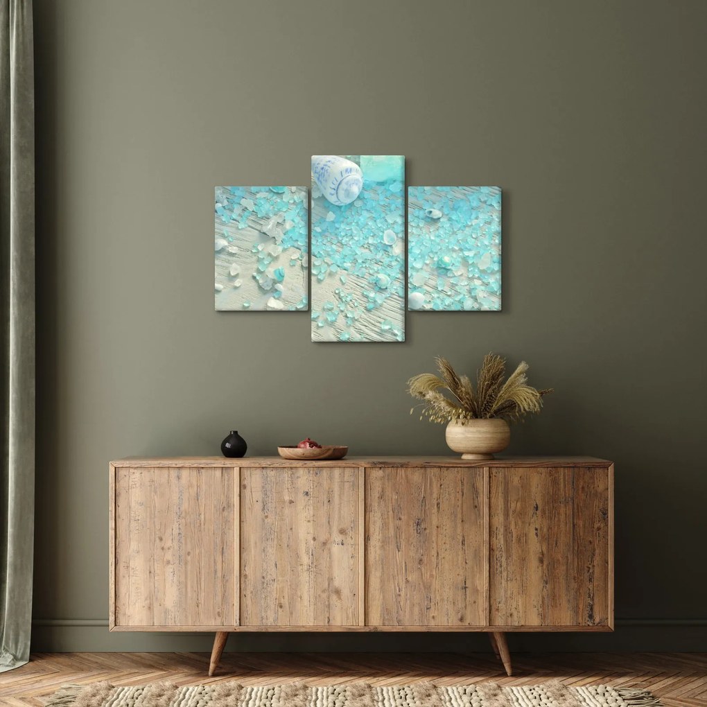 Tablou - Atmosfera de litoral în nuanțe turcoaz (90x60 cm)