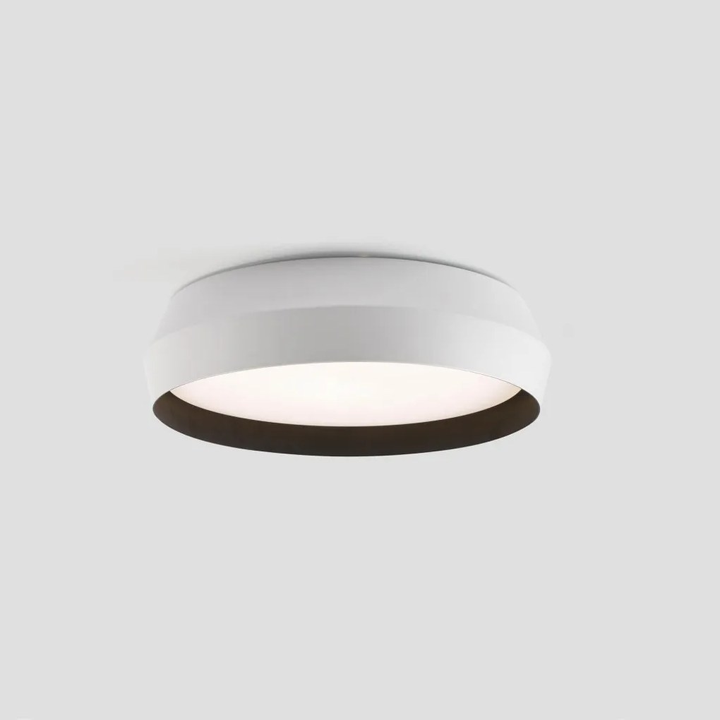 Lustra / Plafoniera LED design modern slim SHOKU 35cm alb/negru