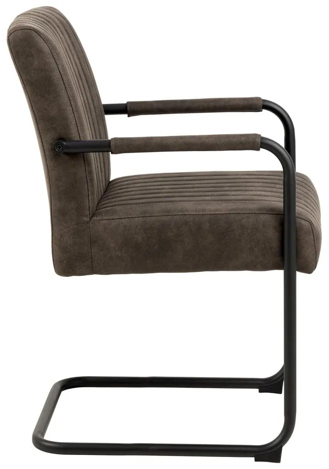 Scaune de dining gri-închis 2 buc. Adele – Actona