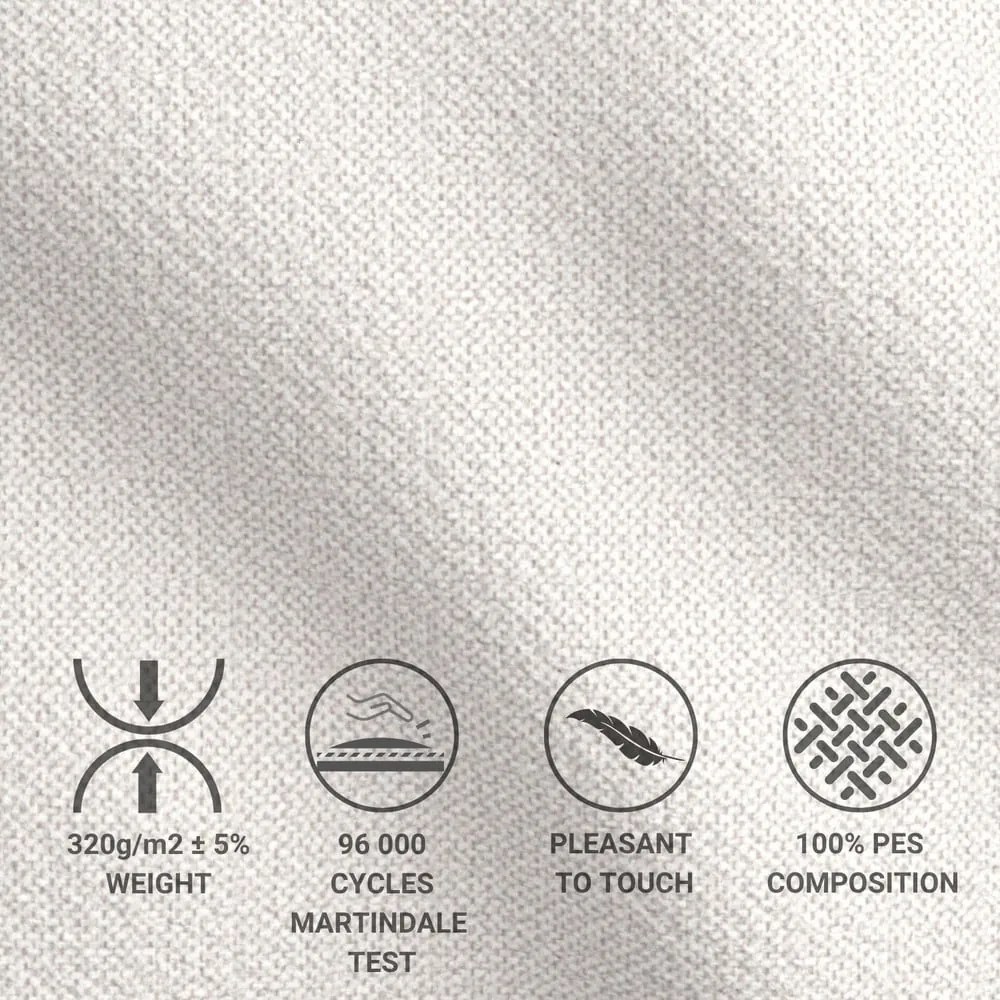 Pat boxspring crem cu spațiu de depozitare 200x200 cm Monpelli – Maison de Rêve